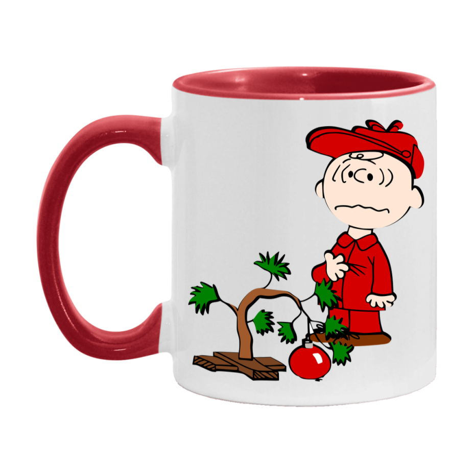 Peanuts Gang Christmas Mug, Snoopy Charlie Brown Holiday Coffee Cup, Ceramic Christmas Mug 11Oz Or 15Oz