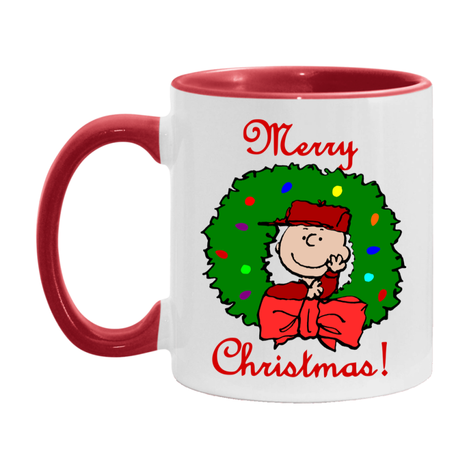 Peanuts Gang Christmas Mug, Snoopy Charlie Brown Holiday Coffee Cup, Ceramic Christmas Mug 11Oz Or 15Oz