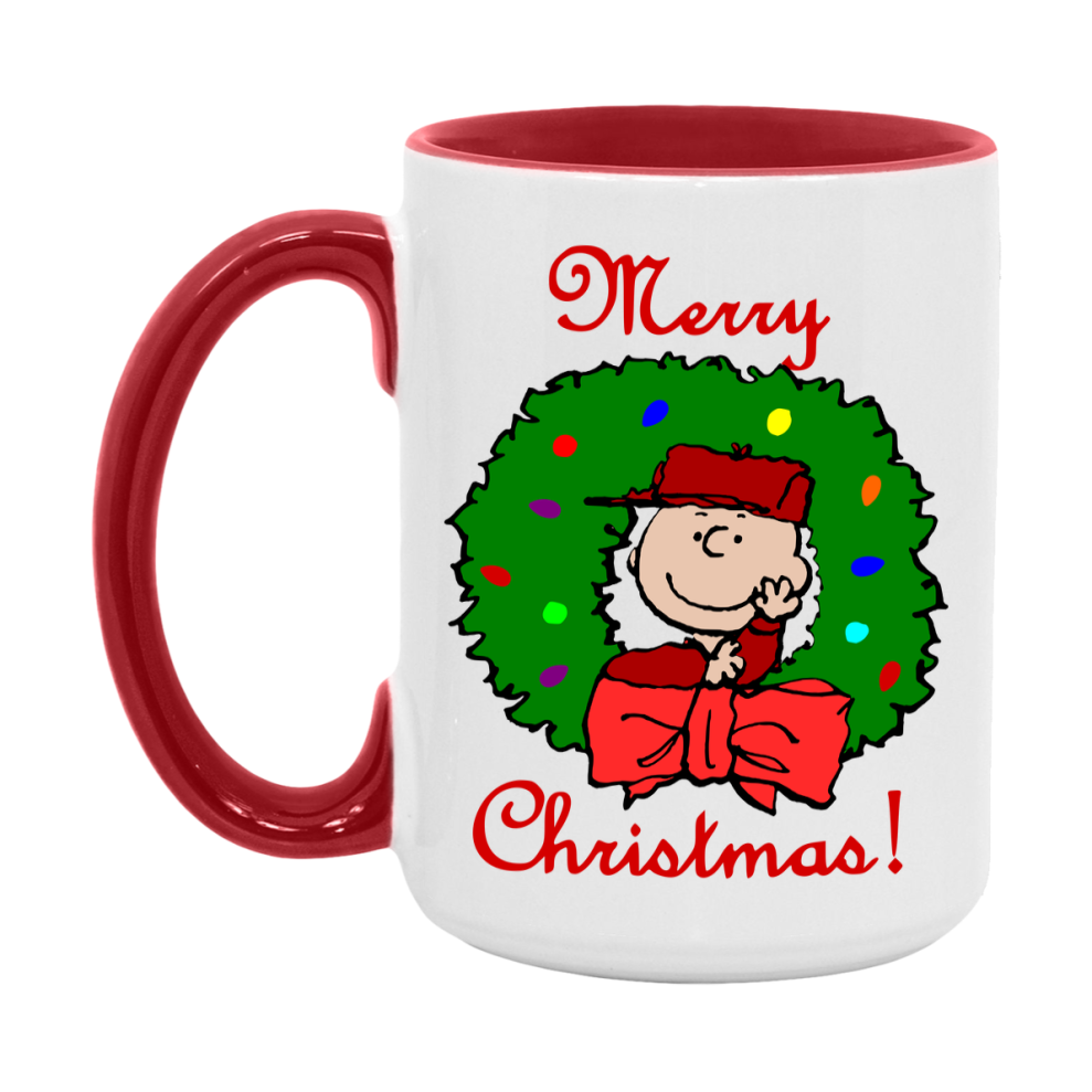 Peanuts Gang Christmas Mug, Snoopy Charlie Brown Holiday Coffee Cup, Ceramic Christmas Mug 11Oz Or 15Oz