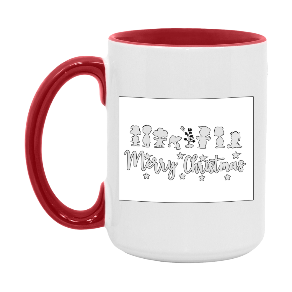 Peanuts Gang Christmas Mug, Snoopy Charlie Brown Holiday Coffee Cup, Ceramic Christmas Mug 11Oz Or 15Oz