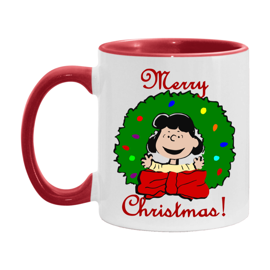 Peanuts Gang Christmas Mug, Snoopy Charlie Brown Holiday Coffee Cup, Ceramic Christmas Mug 11Oz Or 15Oz
