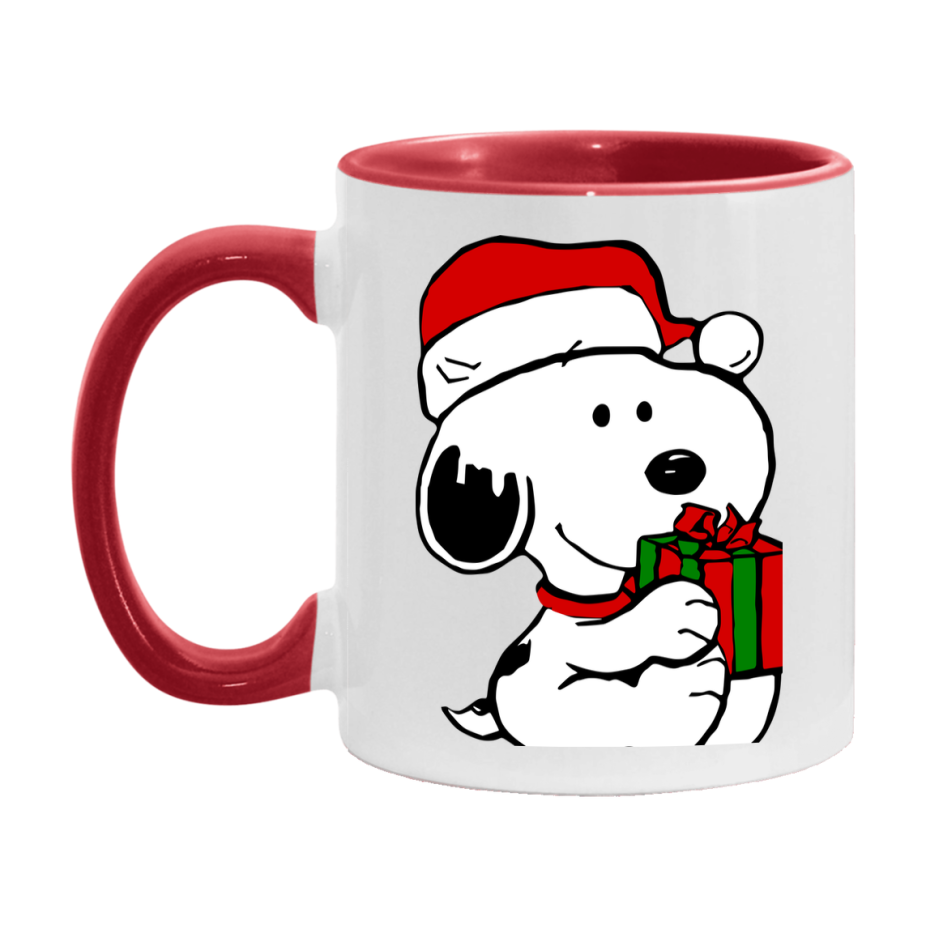 Peanuts Gang Christmas Mug, Snoopy Charlie Brown Holiday Coffee Cup, Ceramic Christmas Mug 11Oz Or 15Oz