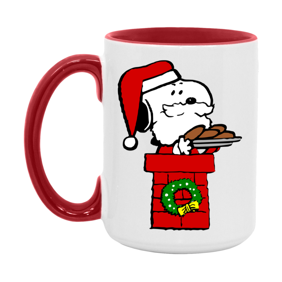 Peanuts Gang Christmas Mug, Snoopy Charlie Brown Holiday Coffee Cup, Ceramic Christmas Mug 11Oz Or 15Oz