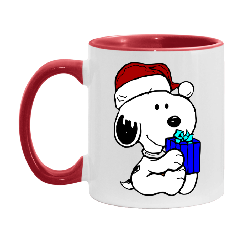 Peanuts Gang Christmas Mug, Snoopy Charlie Brown Holiday Coffee Cup, Ceramic Christmas Mug 11Oz Or 15Oz