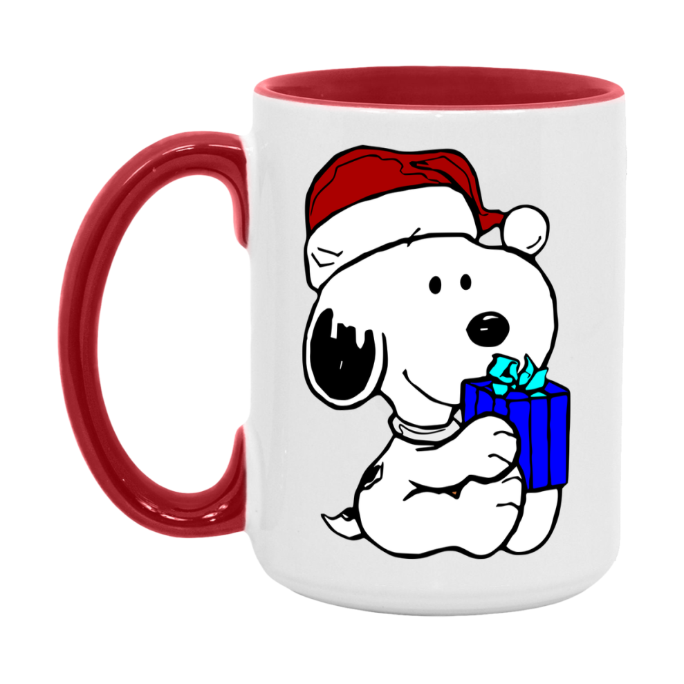 Peanuts Gang Christmas Mug, Snoopy Charlie Brown Holiday Coffee Cup, Ceramic Christmas Mug 11Oz Or 15Oz