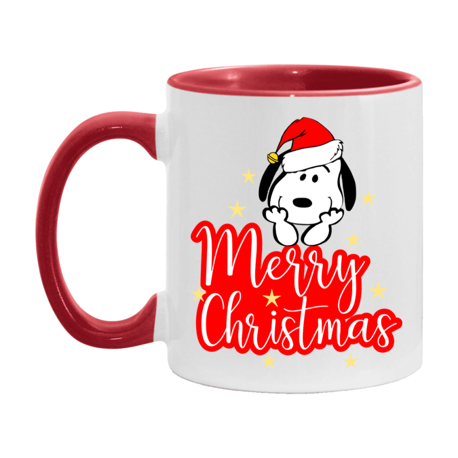 Peanuts Gang Christmas Mug, Snoopy Charlie Brown Holiday Coffee Cup, Ceramic Christmas Mug 11Oz Or 15Oz