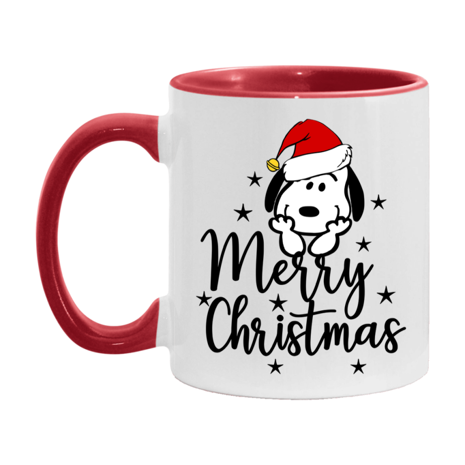 Peanuts Gang Christmas Mug, Snoopy Charlie Brown Holiday Coffee Cup, Ceramic Christmas Mug 11Oz Or 15Oz