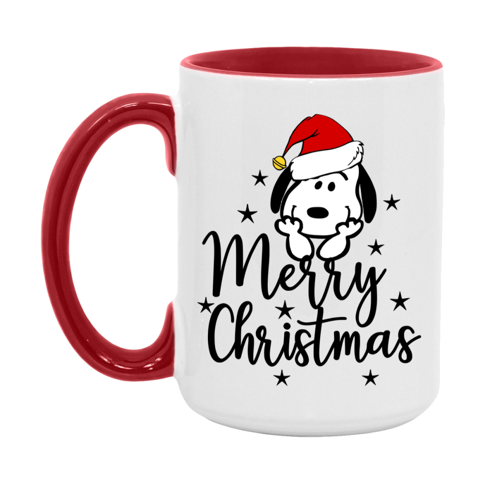 Peanuts Gang Christmas Mug, Snoopy Charlie Brown Holiday Coffee Cup, Ceramic Christmas Mug 11Oz Or 15Oz