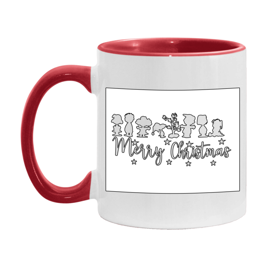 Peanuts Gang Christmas Mug, Snoopy Charlie Brown Holiday Coffee Cup, Ceramic Christmas Mug 11Oz Or 15Oz