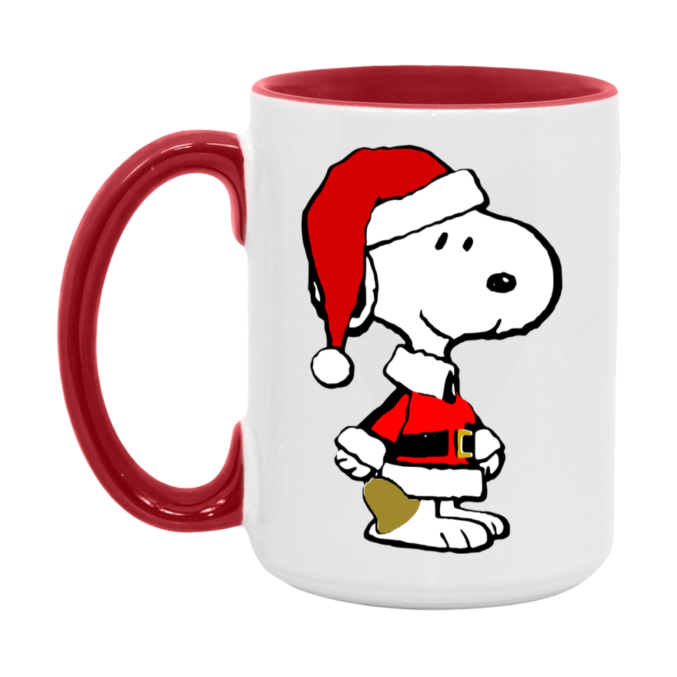 Peanuts Gang Christmas Mug, Snoopy Charlie Brown Holiday Coffee Cup, Ceramic Christmas Mug 11Oz Or 15Oz