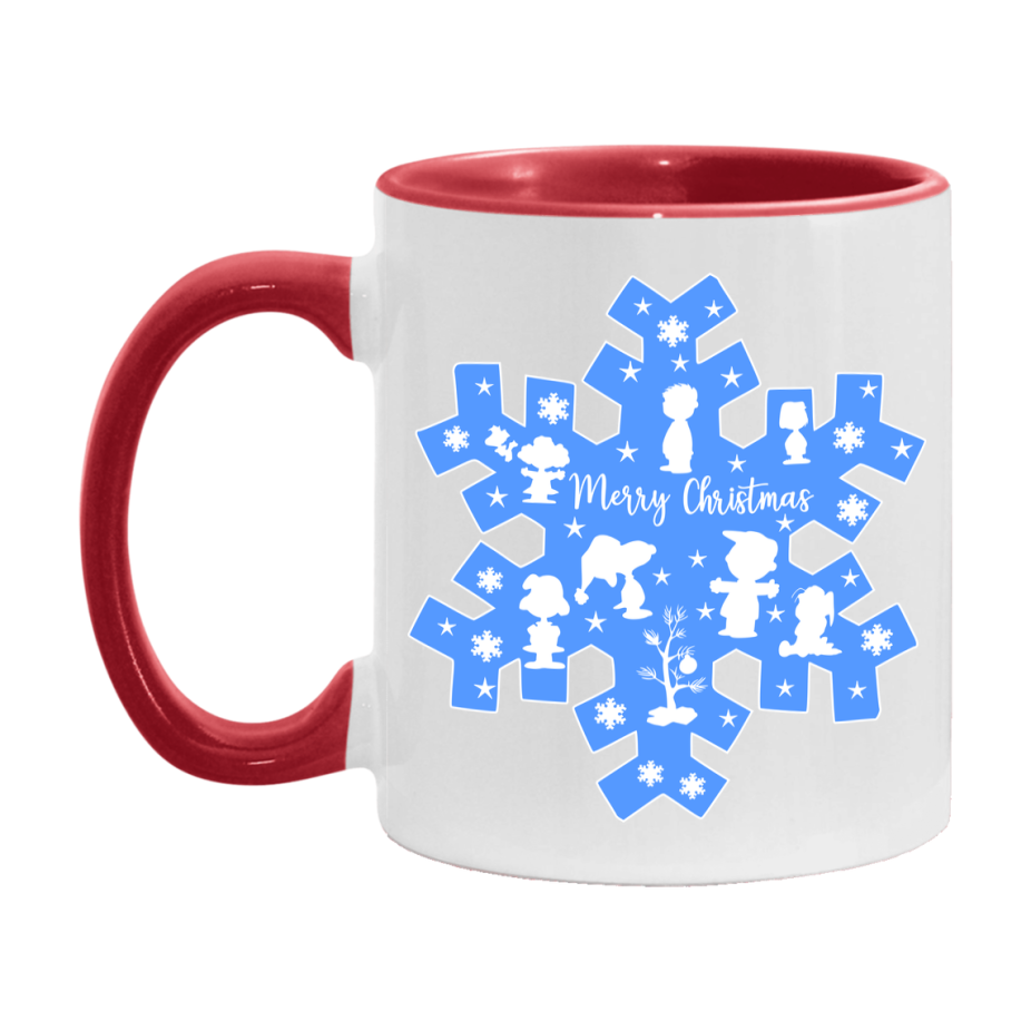 Peanuts Gang Christmas Mug, Snoopy Charlie Brown Holiday Coffee Cup, Ceramic Christmas Mug 11Oz Or 15Oz