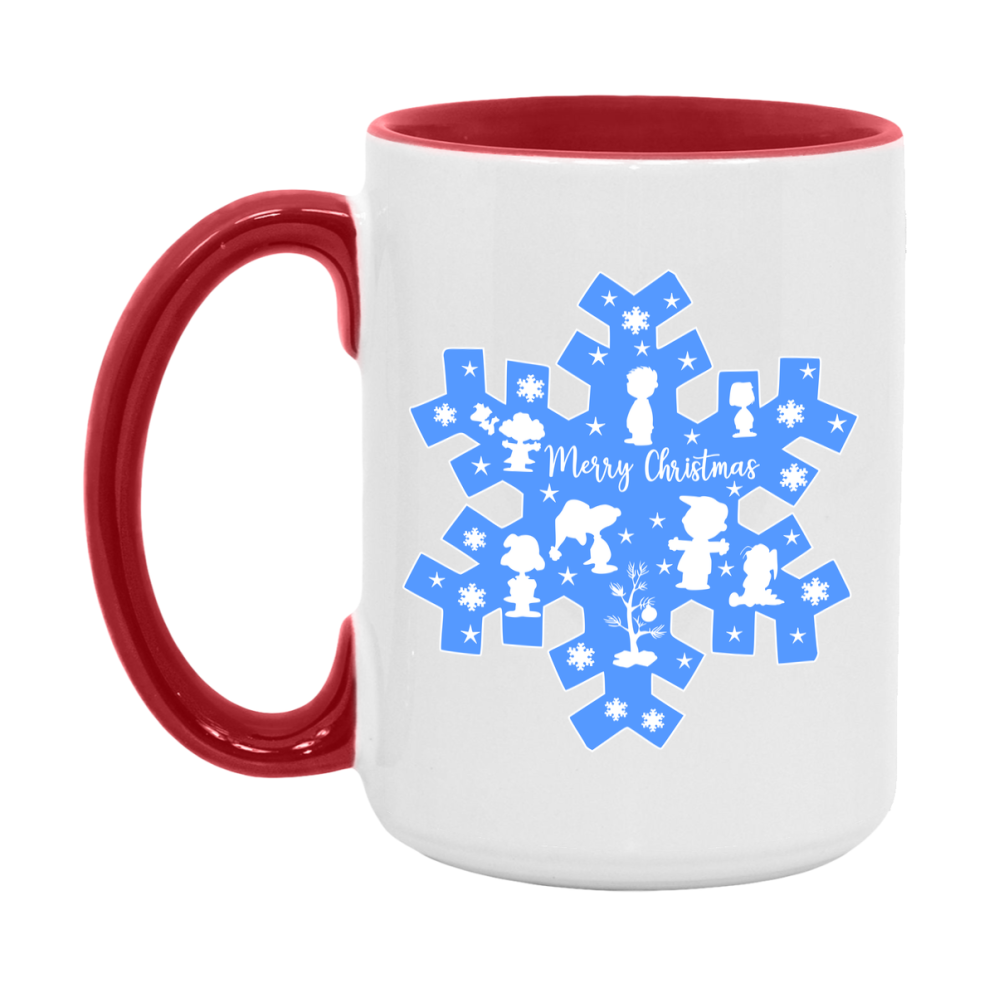 Peanuts Gang Christmas Mug, Snoopy Charlie Brown Holiday Coffee Cup, Ceramic Christmas Mug 11Oz Or 15Oz
