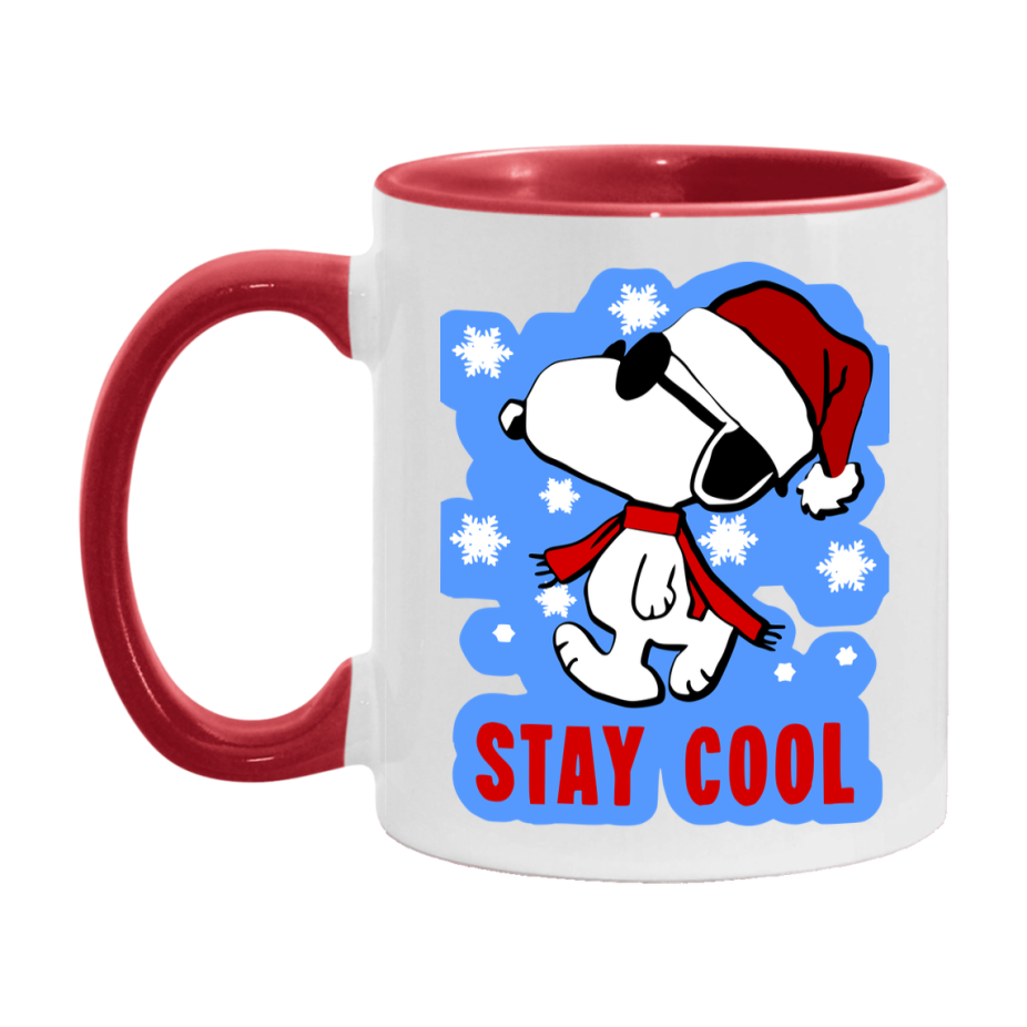 Peanuts Gang Christmas Mug, Snoopy Charlie Brown Holiday Coffee Cup, Ceramic Christmas Mug 11Oz Or 15Oz
