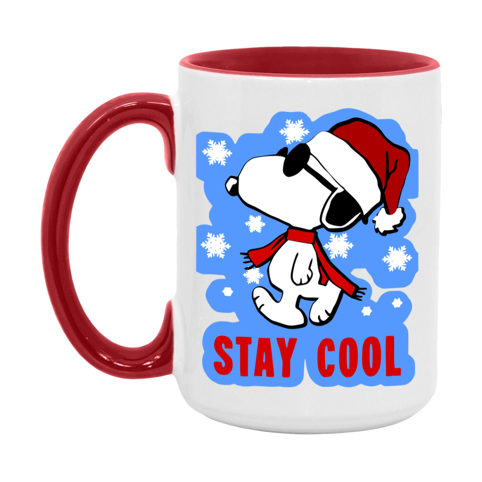 Peanuts Gang Christmas Mug, Snoopy Charlie Brown Holiday Coffee Cup, Ceramic Christmas Mug 11Oz Or 15Oz