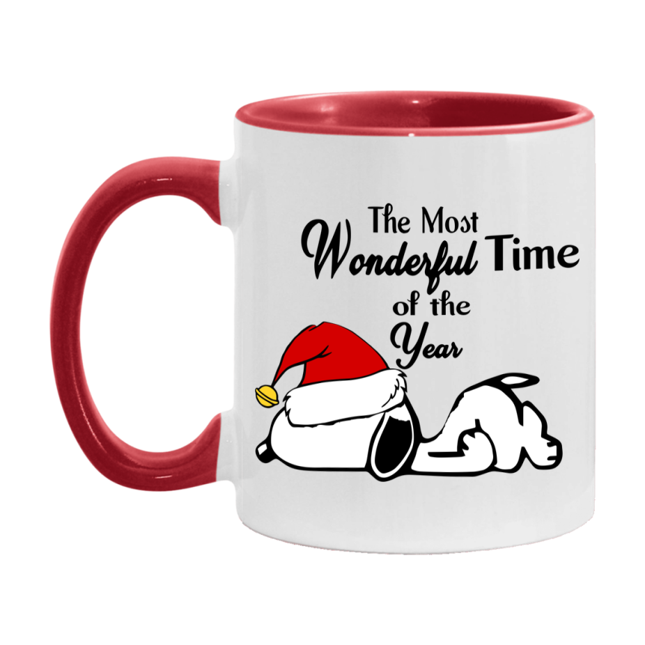 Peanuts Gang Christmas Mug, Snoopy Charlie Brown Holiday Coffee Cup, Ceramic Christmas Mug 11Oz Or 15Oz