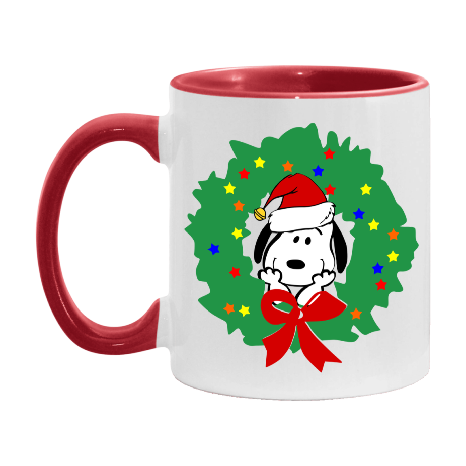 Peanuts Gang Christmas Mug, Snoopy Charlie Brown Holiday Coffee Cup, Ceramic Christmas Mug 11Oz Or 15Oz