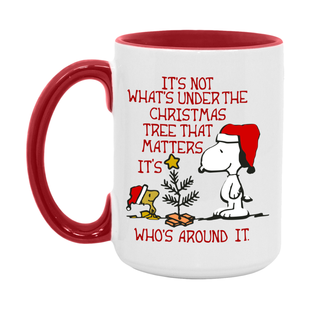 Peanuts Gang Christmas Mug, Snoopy Charlie Brown Holiday Coffee Cup, Ceramic Christmas Mug 11Oz Or 15Oz