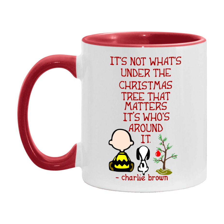 Peanuts Gang Christmas Mug, Snoopy Charlie Brown Holiday Coffee Cup, Ceramic Christmas Mug 11Oz Or 15Oz