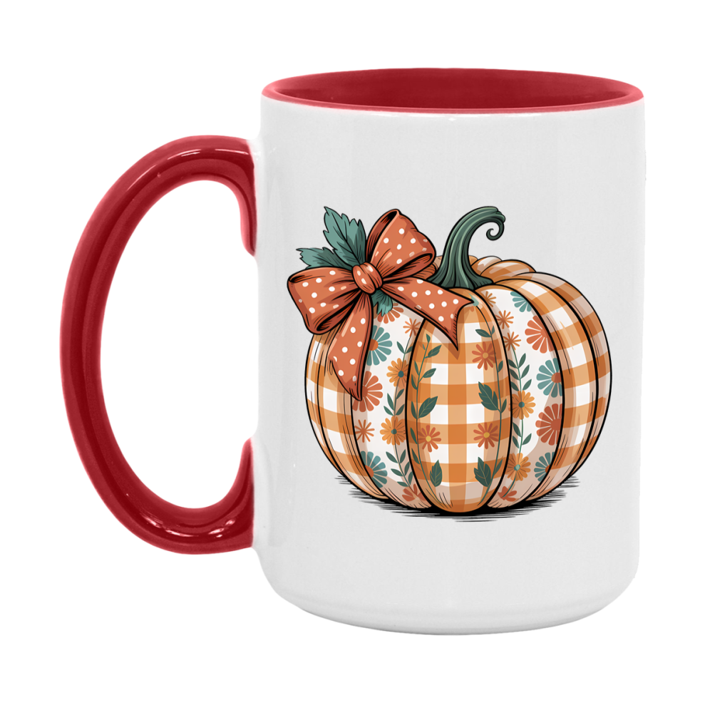 In Love With Fall Coffee Mug, Cozy Cute Autumn Coffee Cup, 11Oz Or 15Oz White Ceramic Mug