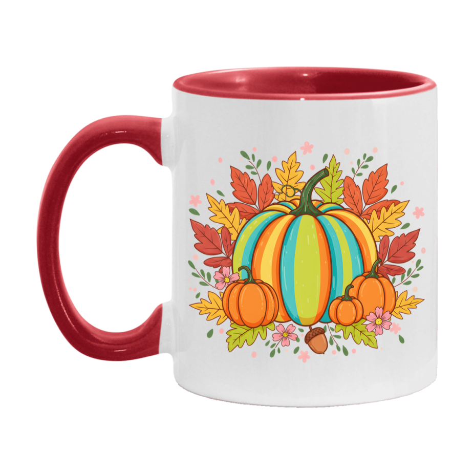 In Love With Fall Coffee Mug, Cozy Cute Autumn Coffee Cup, 11Oz Or 15Oz White Ceramic Mug