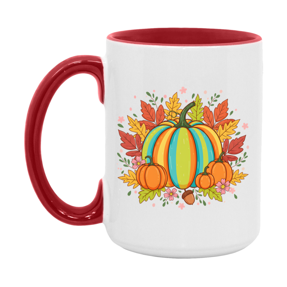 In Love With Fall Coffee Mug, Cozy Cute Autumn Coffee Cup, 11Oz Or 15Oz White Ceramic Mug