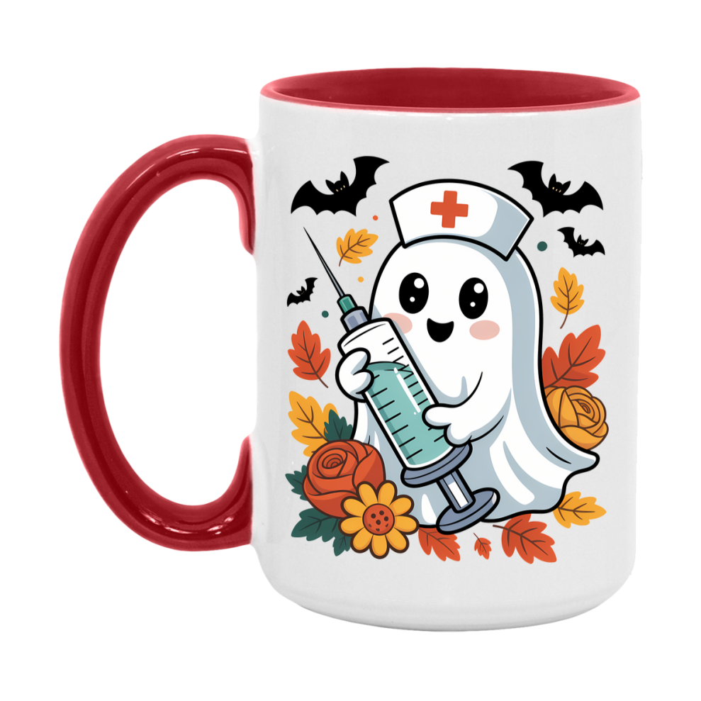 In Love With Fall Coffee Mug, Cozy Cute Autumn Coffee Cup, 11Oz Or 15Oz White Ceramic Mug