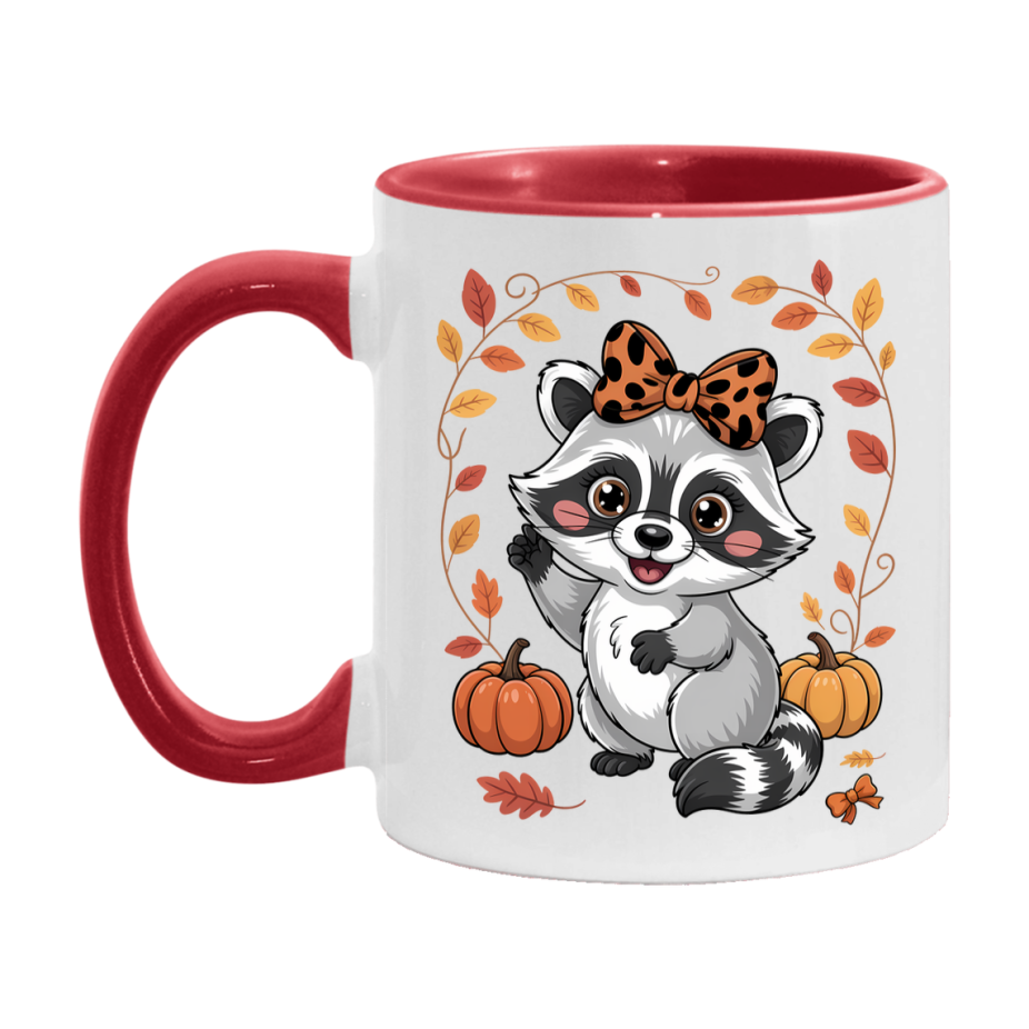In Love With Fall Coffee Mug, Cozy Cute Autumn Coffee Cup, 11Oz Or 15Oz White Ceramic Mug