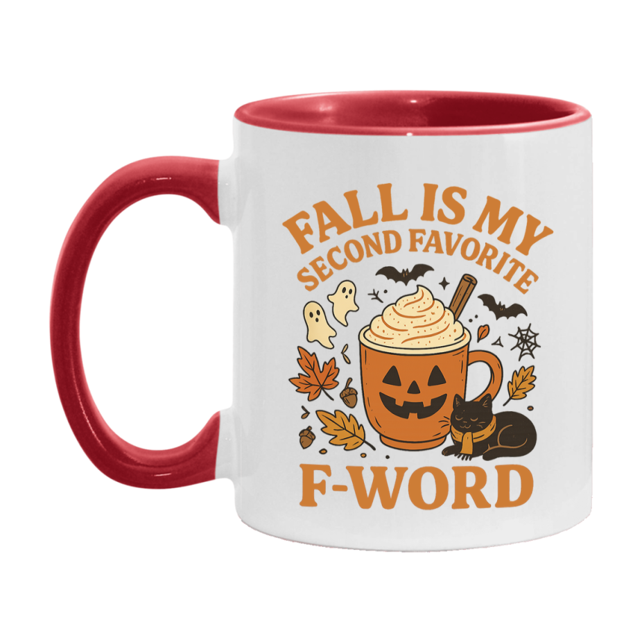 In Love With Fall Coffee Mug, Cozy Cute Autumn Coffee Cup, 11Oz Or 15Oz White Ceramic Mug