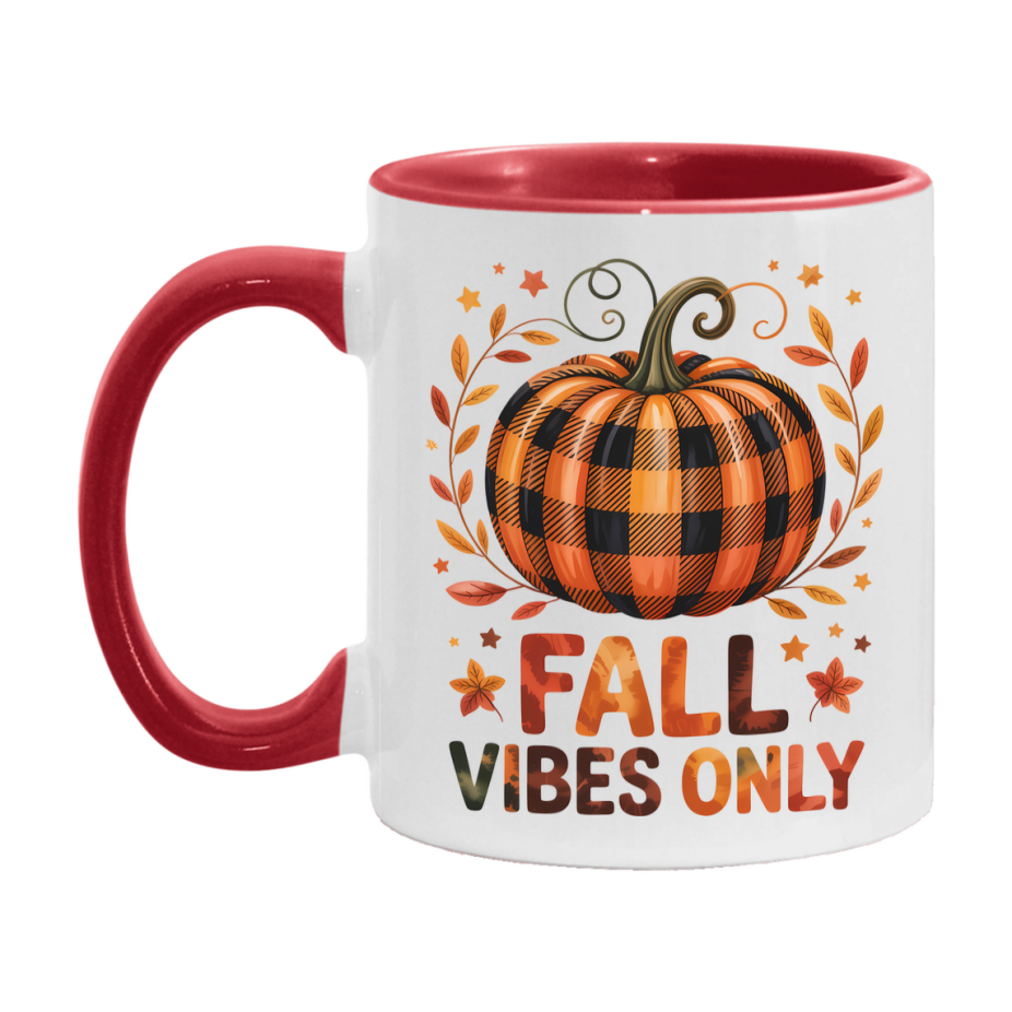 In Love With Fall Coffee Mug, Cozy Cute Autumn Coffee Cup, 11Oz Or 15Oz White Ceramic Mug