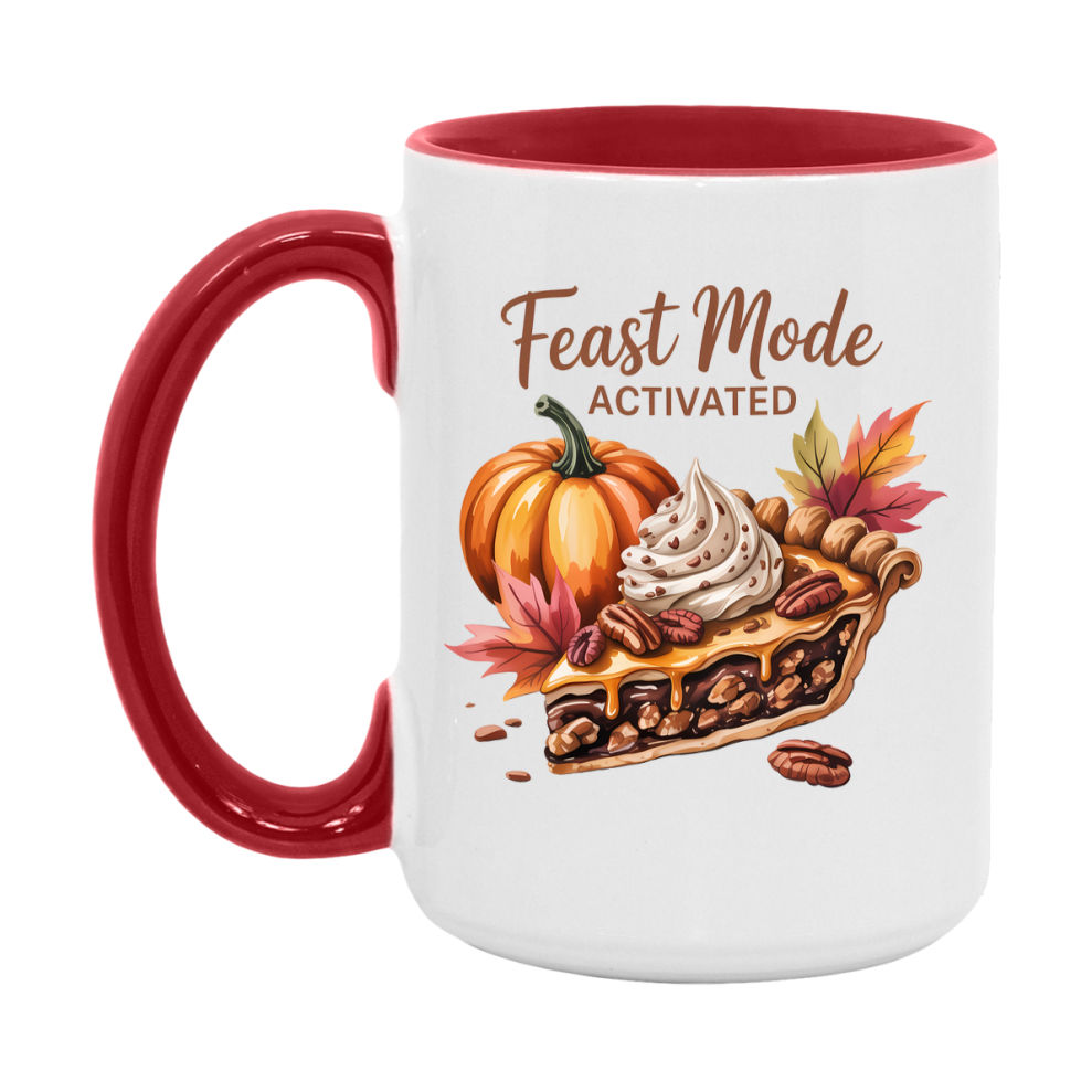 In Love With Fall Coffee Mug, Cozy Cute Autumn Coffee Cup, 11Oz Or 15Oz White Ceramic Mug