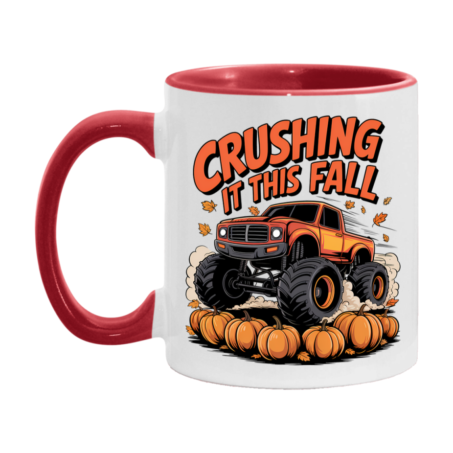 In Love With Fall Coffee Mug, Cozy Cute Autumn Coffee Cup, 11Oz Or 15Oz White Ceramic Mug