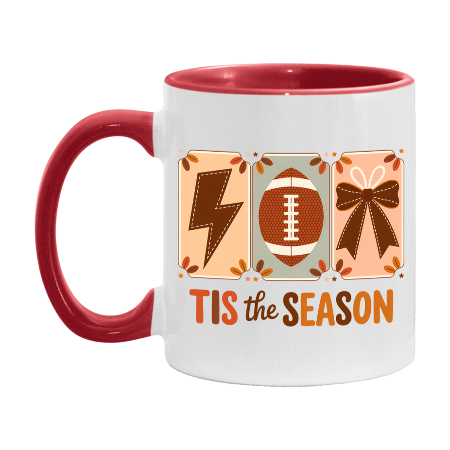 In Love With Fall Coffee Mug, Cozy Cute Autumn Coffee Cup, 11Oz Or 15Oz White Ceramic Mug