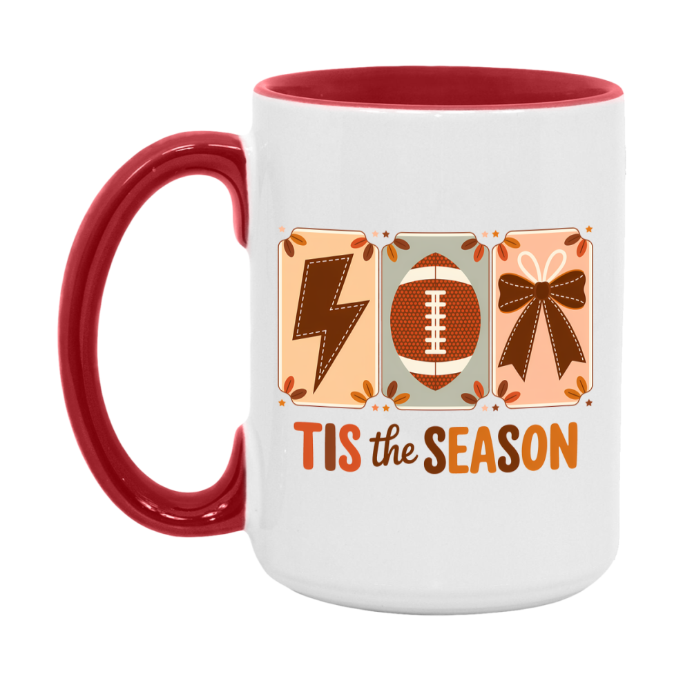 In Love With Fall Coffee Mug, Cozy Cute Autumn Coffee Cup, 11Oz Or 15Oz White Ceramic Mug