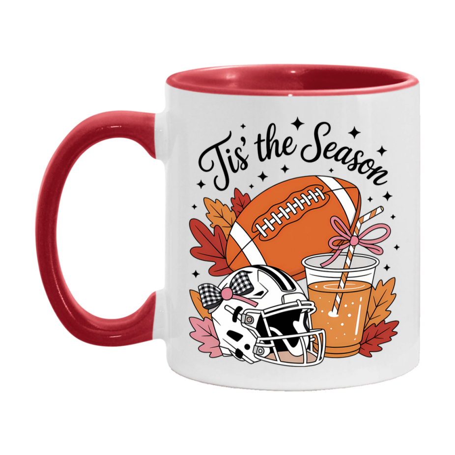 In Love With Fall Coffee Mug, Cozy Cute Autumn Coffee Cup, 11Oz Or 15Oz White Ceramic Mug