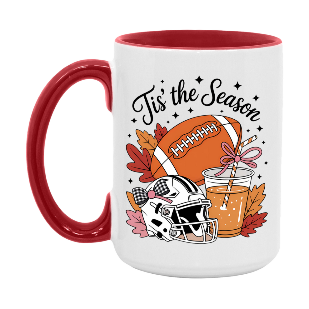 In Love With Fall Coffee Mug, Cozy Cute Autumn Coffee Cup, 11Oz Or 15Oz White Ceramic Mug