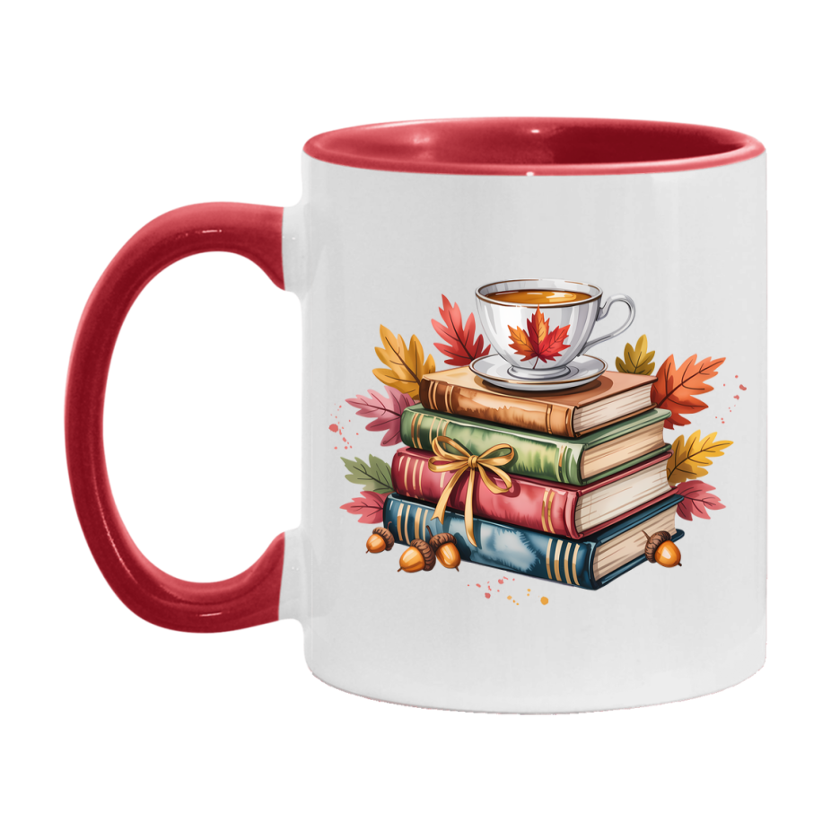In Love With Fall Coffee Mug, Cozy Cute Autumn Coffee Cup, 11Oz Or 15Oz White Ceramic Mug
