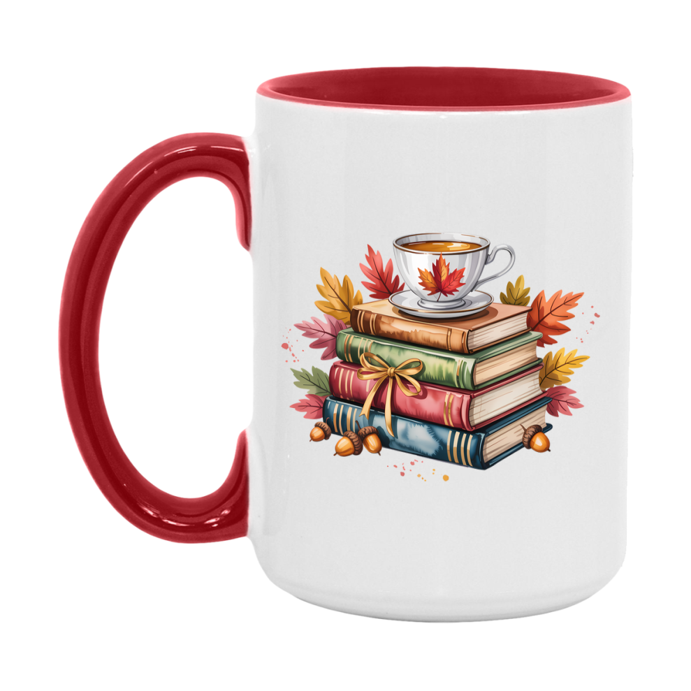 In Love With Fall Coffee Mug, Cozy Cute Autumn Coffee Cup, 11Oz Or 15Oz White Ceramic Mug