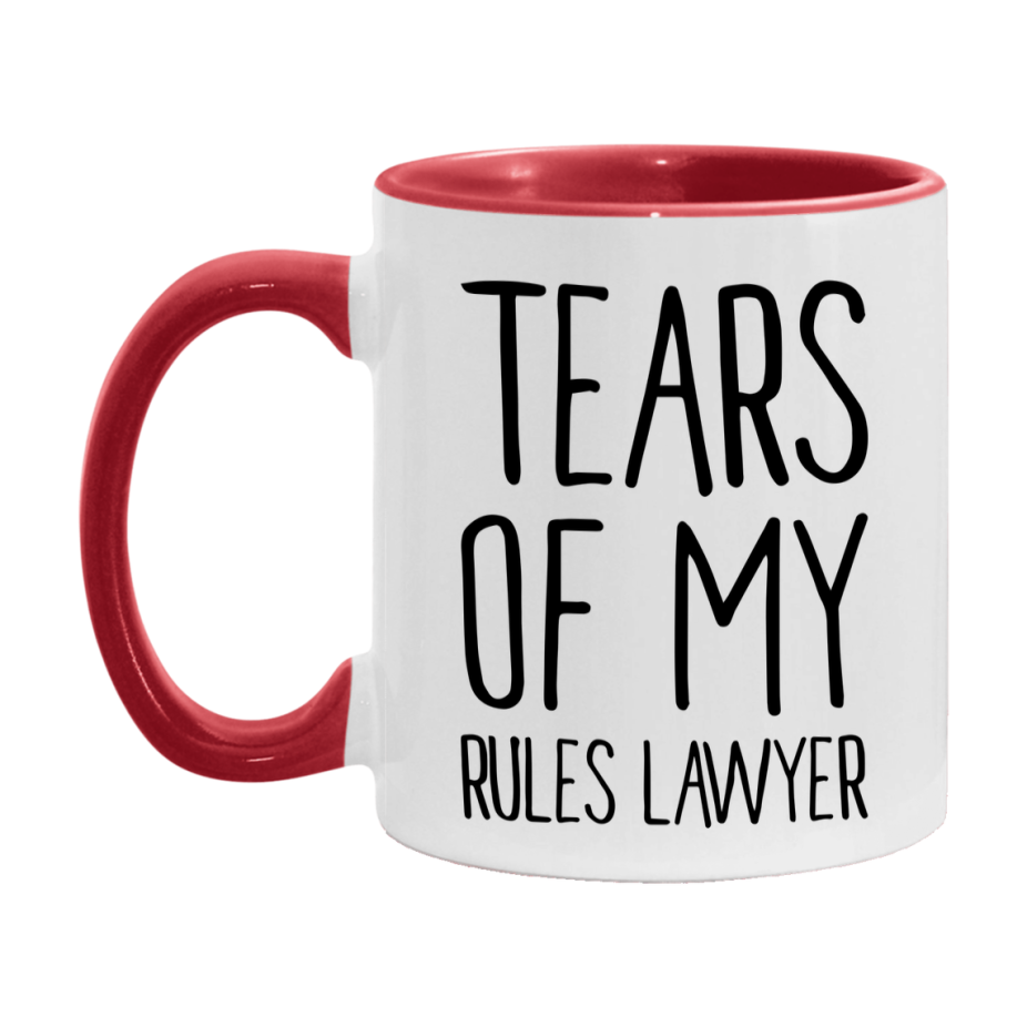 Dnd Dragon Masters Mug, Tears Of My Rules Lawyer Coffee Mug, Rpg Gift
