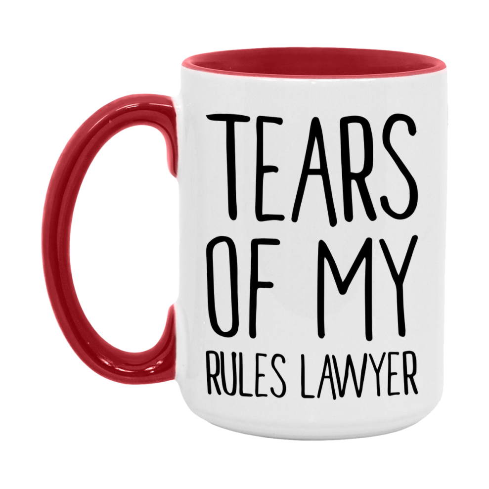Dnd Dragon Masters Mug, Tears Of My Rules Lawyer Coffee Mug, Rpg Gift