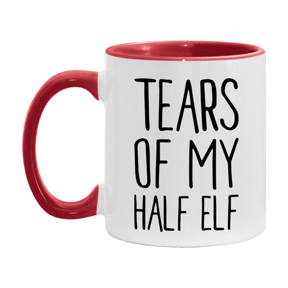 Dnd Dragon Masters Mug, Tears Of My Half Elf Coffee Mug, Rpg Gift