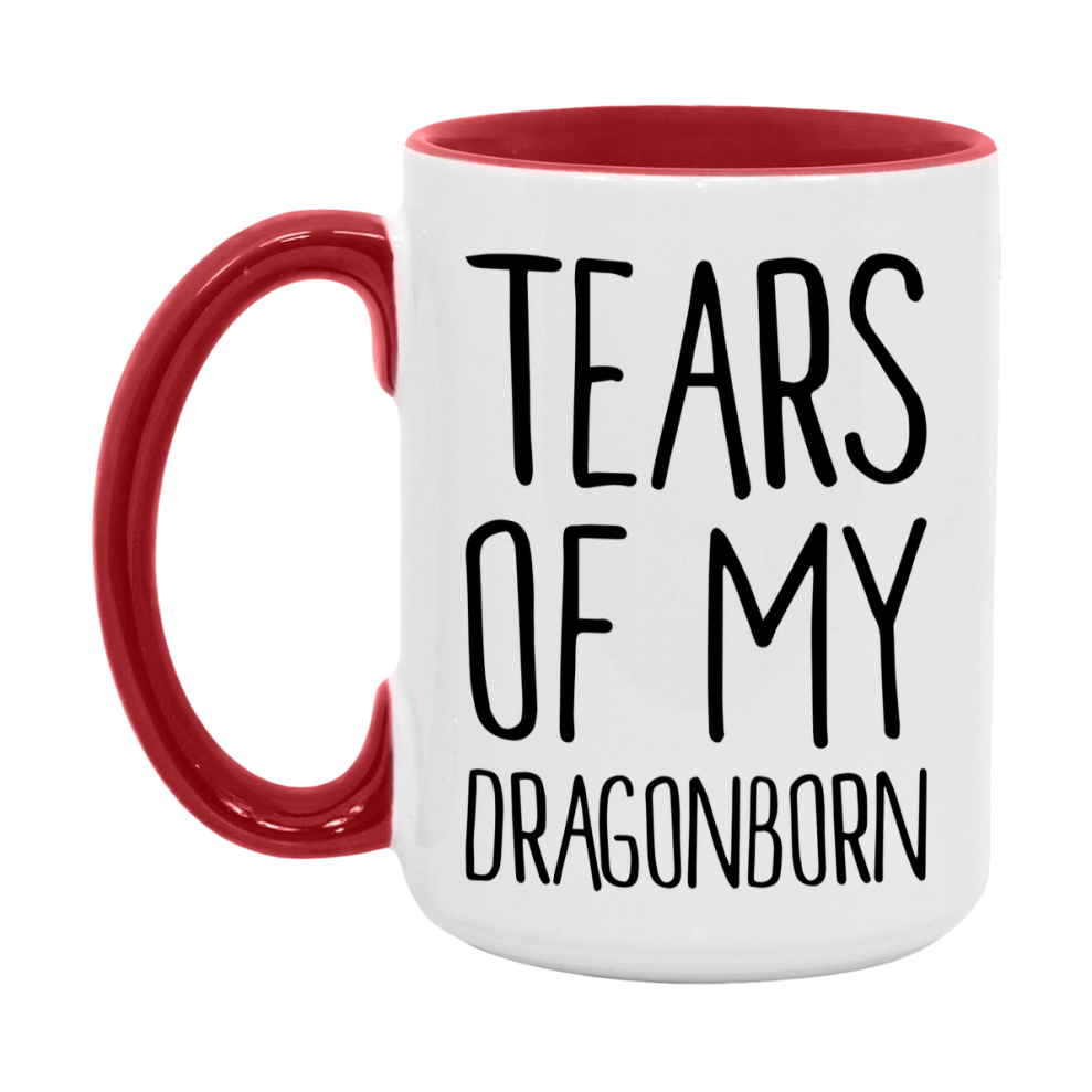 Dnd Dragon Masters Mug, Tears Of My Dragonborn Coffee Mug, Rpg Gift