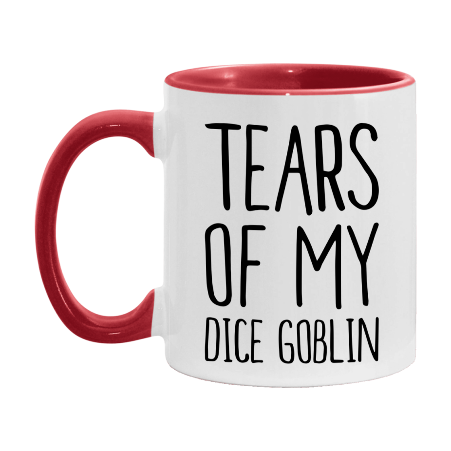 Dnd Dragon Masters Mug, Tears Of My Dice Goblin Coffee Mug, Rpg Gift