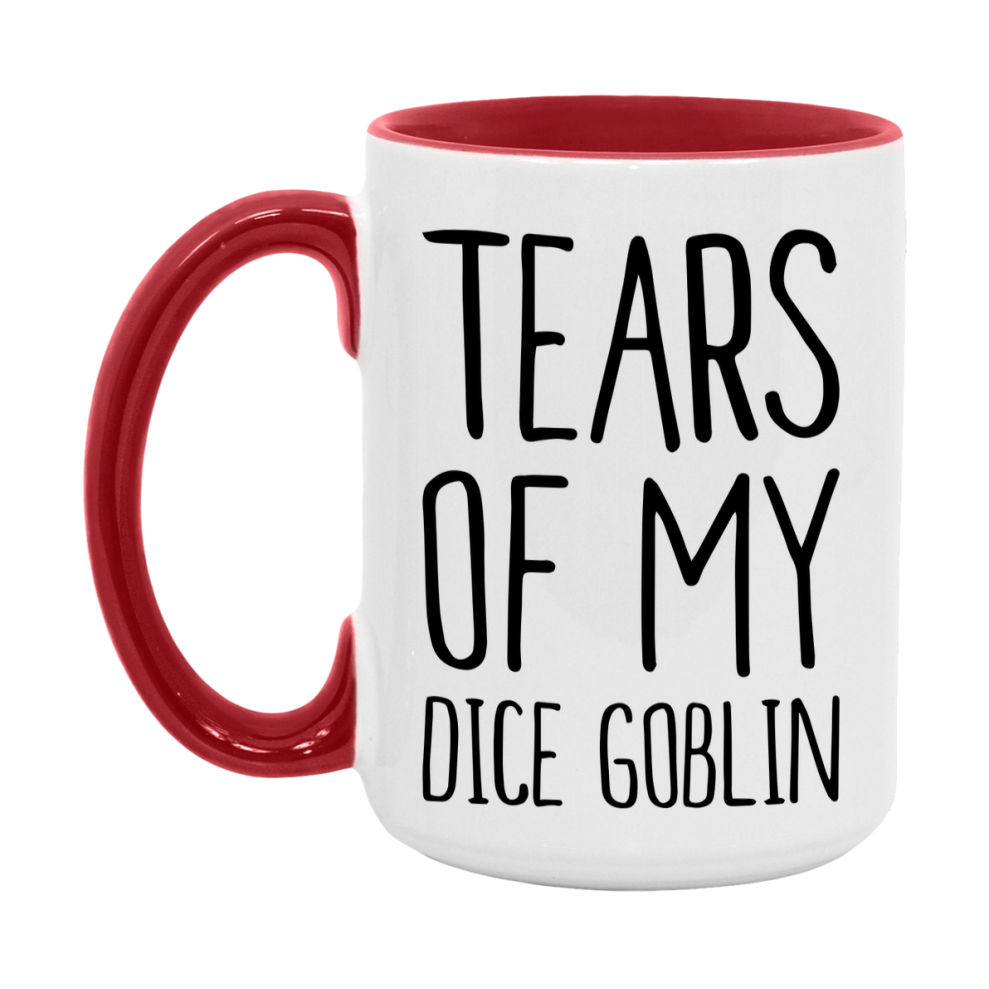 Dnd Dragon Masters Mug, Tears Of My Dice Goblin Coffee Mug, Rpg Gift