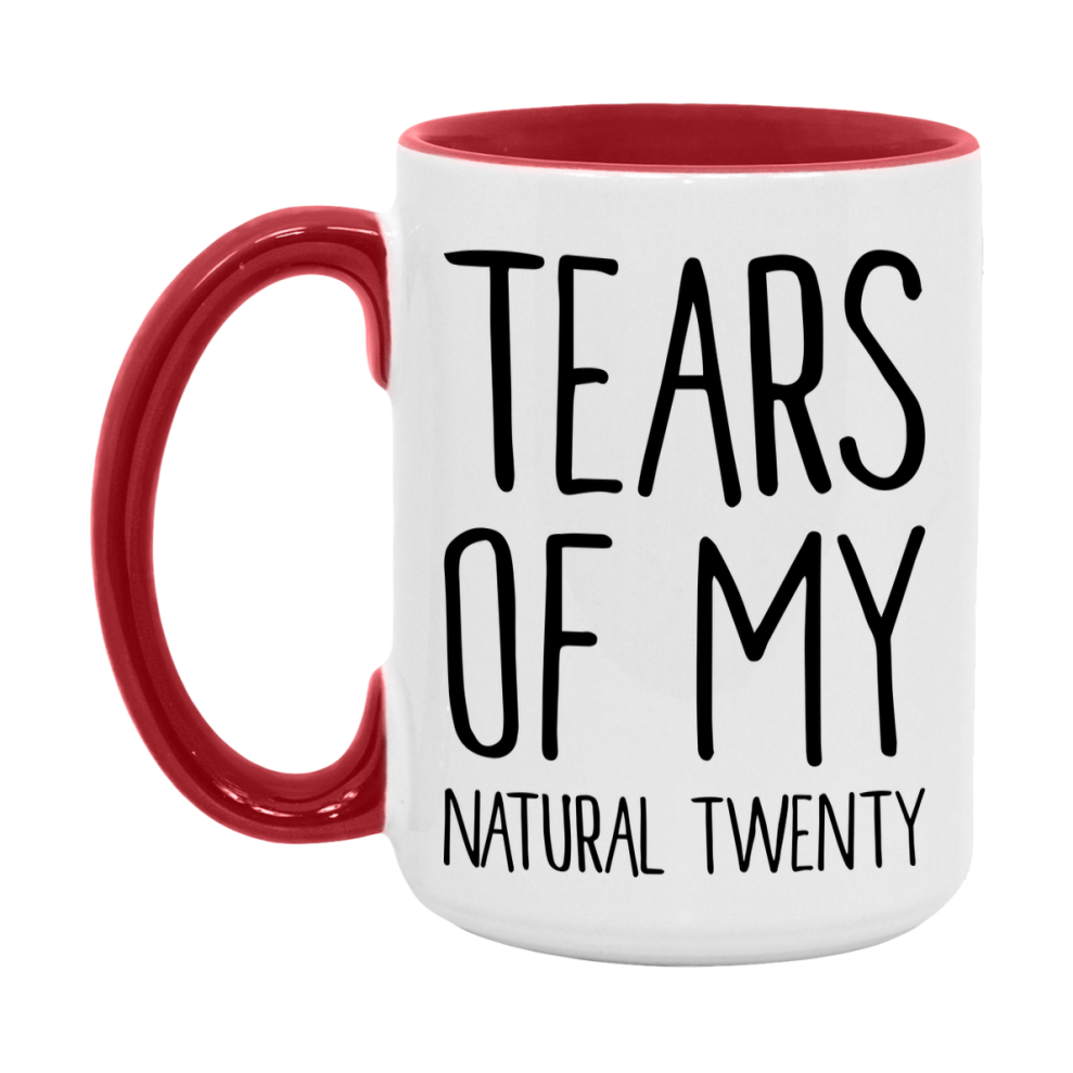 Dnd Dragon Masters Mug, Tears Of My Natural Twenty Coffee Mug, Rpg Gift