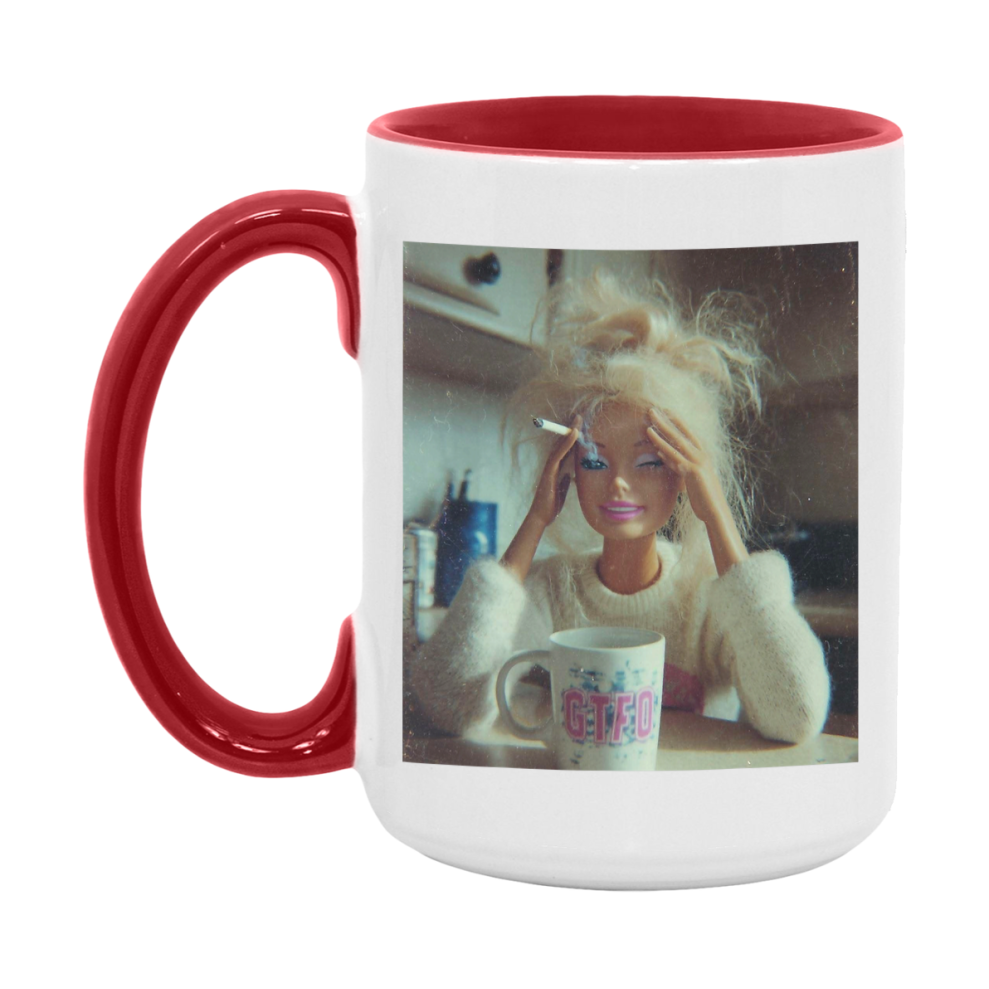 Disgusted Doll Face Mug, Funny Doll Face Meme Coffee Cup