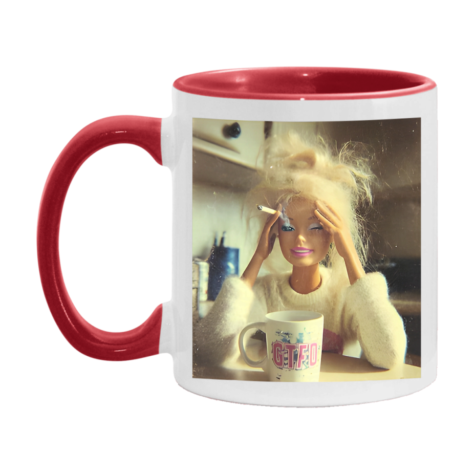 Disgusted Doll Face Mug, Funny Doll Face Meme Coffee Cup
