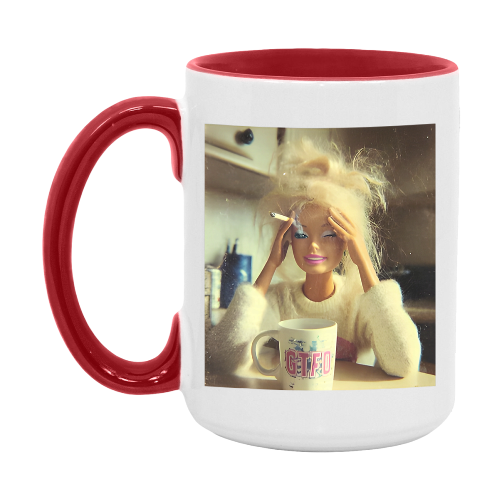 Disgusted Doll Face Mug, Funny Doll Face Meme Coffee Cup
