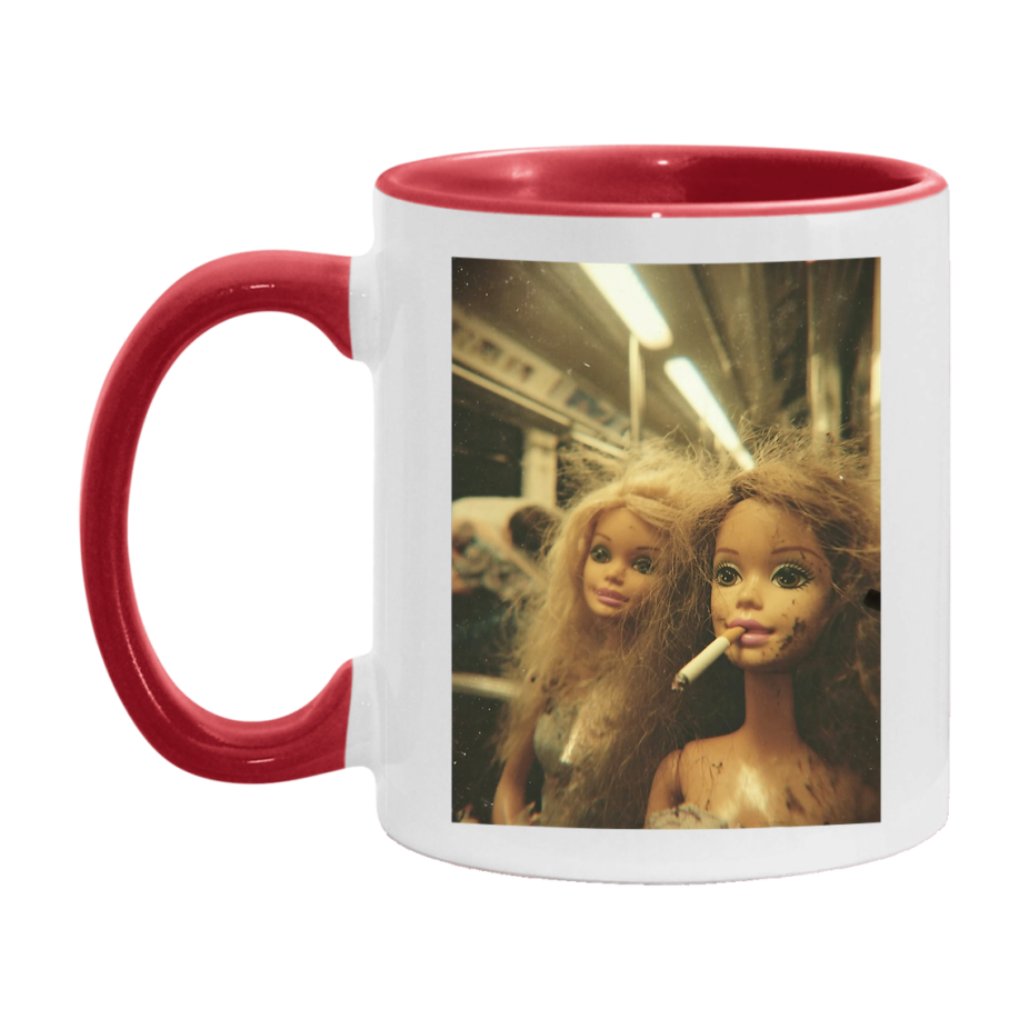 Disgusted Doll Face Mug, Funny Doll Face Meme Coffee Cup