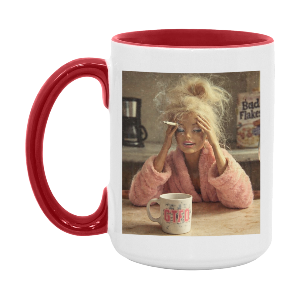 Disgusted Doll Face Mug, Funny Doll Face Meme Coffee Cup