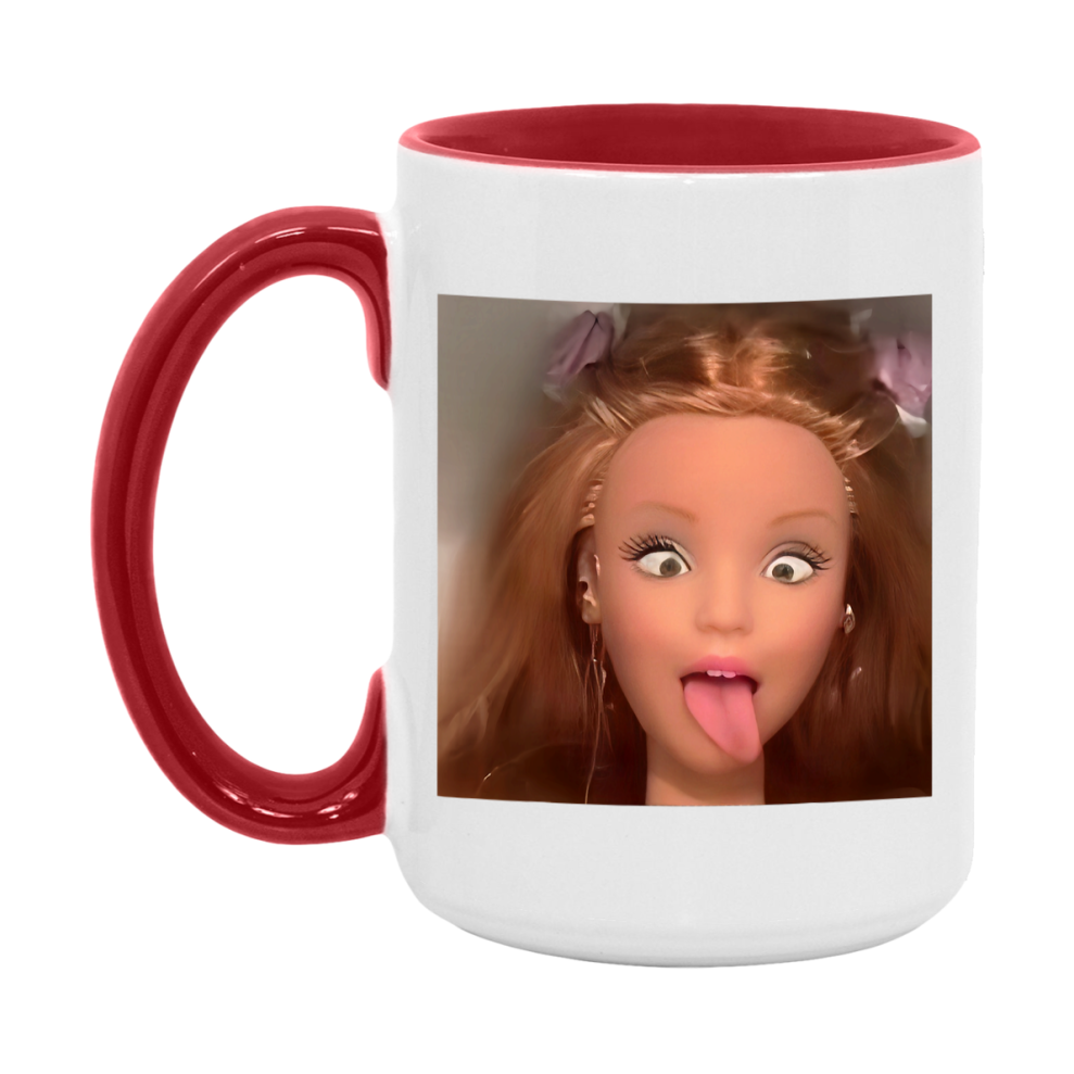 Disgusted Doll Face Mug, Funny Doll Face Meme Coffee Cup